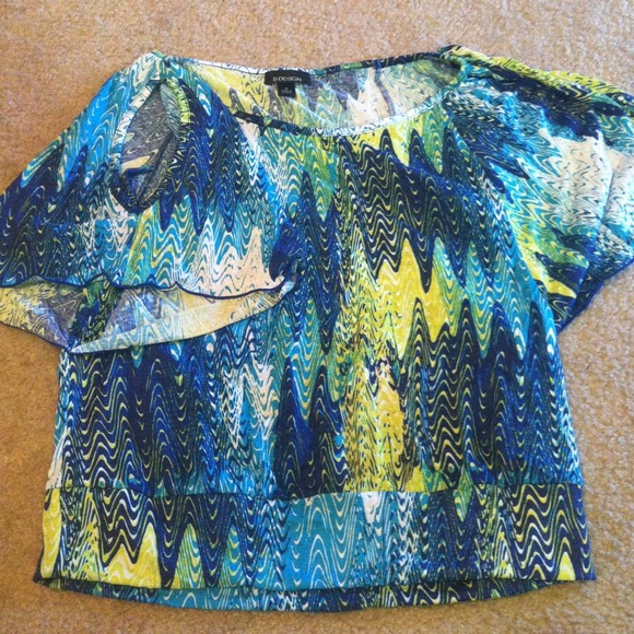 Blue n yellow Top