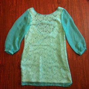 F21 Sheer Lace Dress