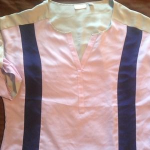 RESERVED Purple & navy blouse