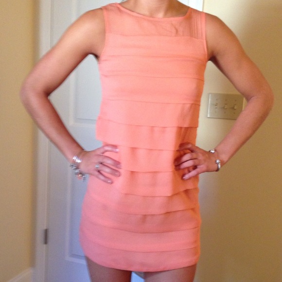 Great peach dress!