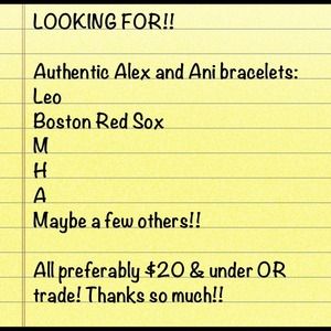 LOOKING FOR ALEX AND ANI