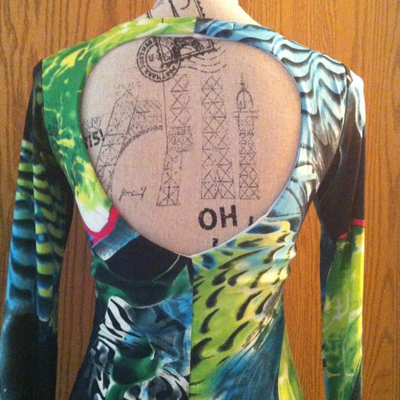 Print Multicolor Dress - Picture 2 of 2
