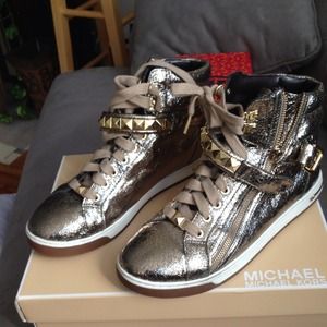 Michael Kors Glam Studded Hi Top Sneakers