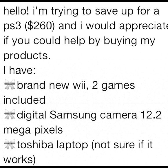 WHAT I'M SELLING: