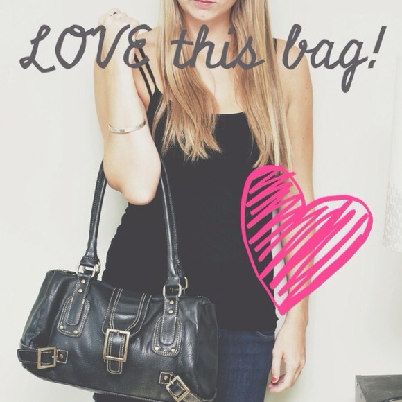 Black Leather Bag!