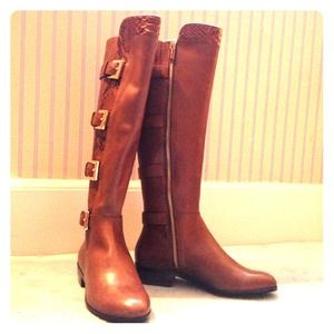 NEW Michael Kors Brown Leather Boots
