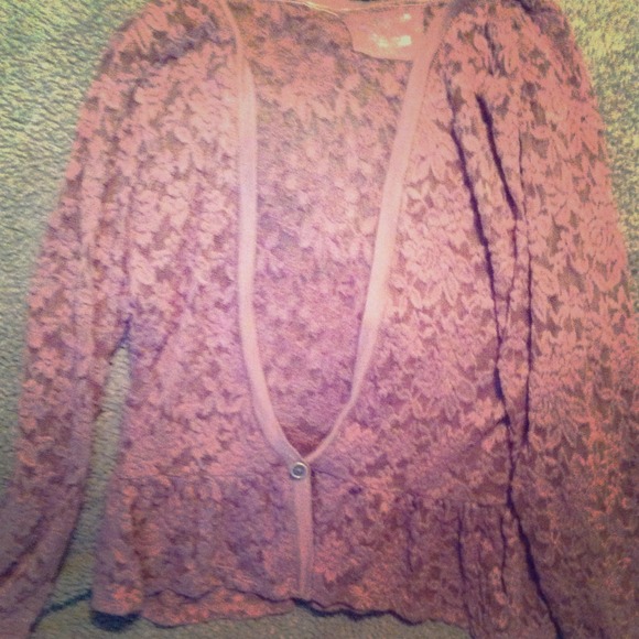 LACED CARDIGAN