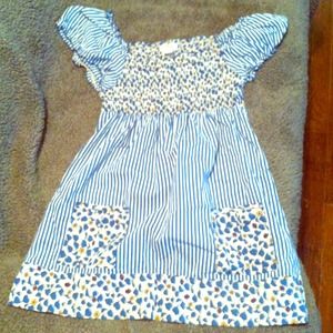 STRIPED AND FLORAL TOP