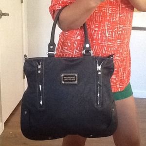 Black Italian Couture Valentino Tote Purse