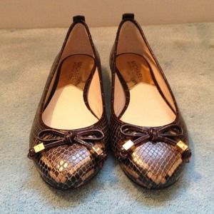NEW Michael Kors Snake Print Flats