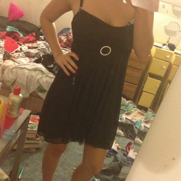 Black Ruby Rox dress. Strapless with back bow