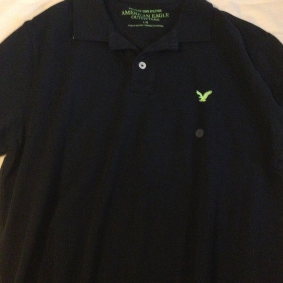 Mens Navy blue American eagle polo
