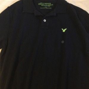 Mens Navy blue American eagle polo