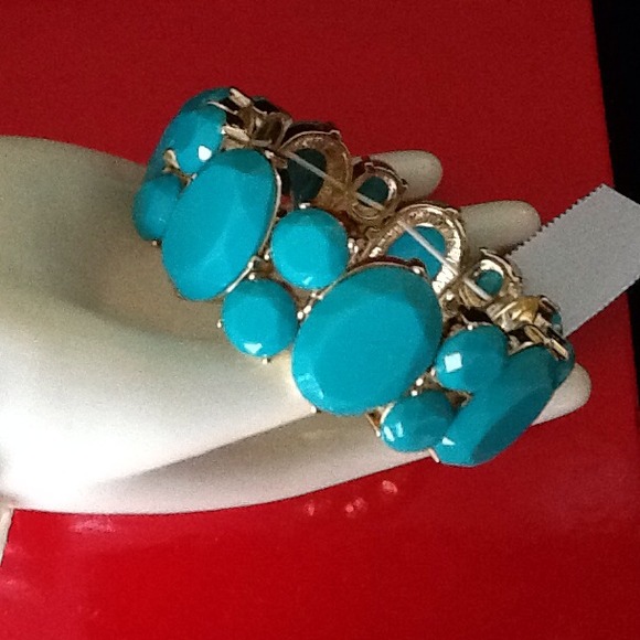 ✂✂✂🎀🎀J CREW🎀🎀MUTED CRYSTAL STRETCH BRACELET - Picture 2 of 4