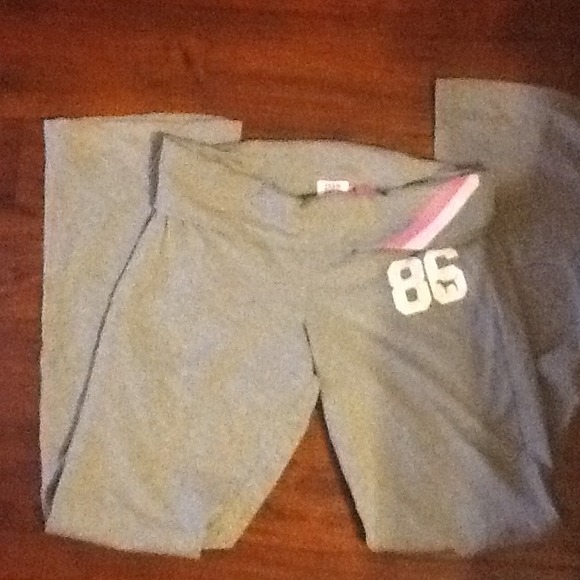 Team pink yoga pants