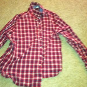 Button up shirt it is red