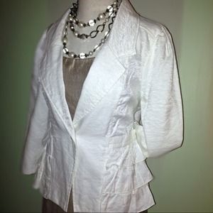 ❌SOLD❌Stunning Ivory Ambition Blazer