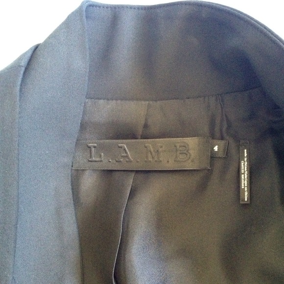 ❌UNAVAILABLE ❌L.A.M.B. Black Silk Tuxedo Blazer - Picture 4 of 4