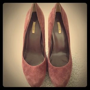 REDUCED: Suede dark Plum/wine heels by Max Studio