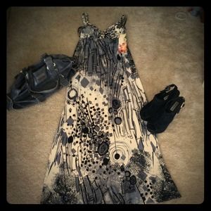 Gray & black dress