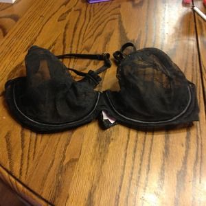 36DD VS Sheer Black Bra