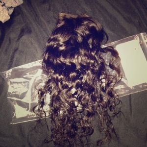❌Sold❌ Virgin Brazilian curly lace closure 14inch
