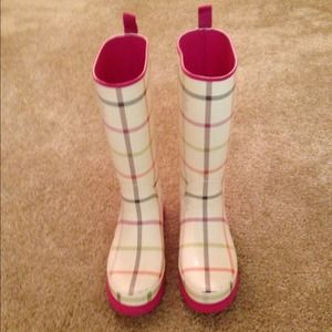 COACH Paisley Rain Boots 9M