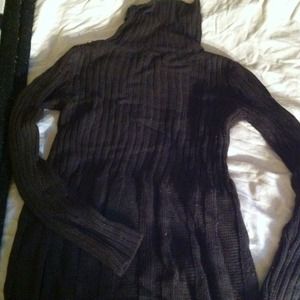 Chocolate brown turtleneck sweater