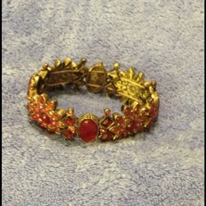 Red multi-stone bracelet