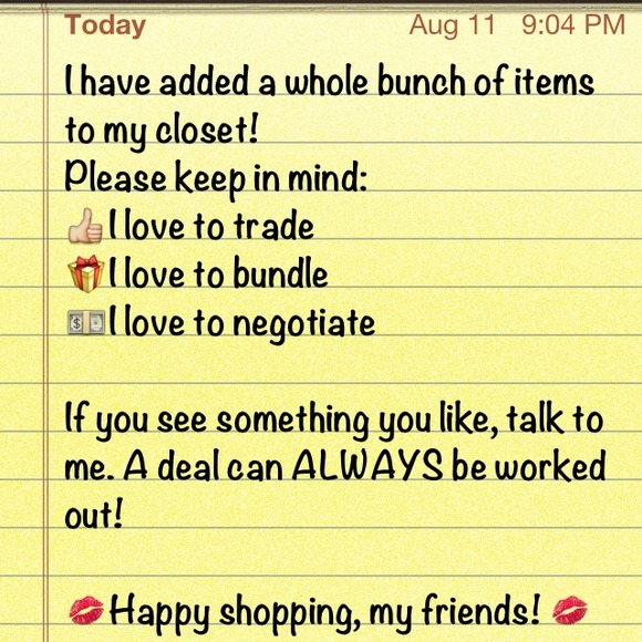 Note to my followers 💘