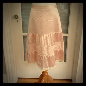 Banana Republic Pink Silk Skirt