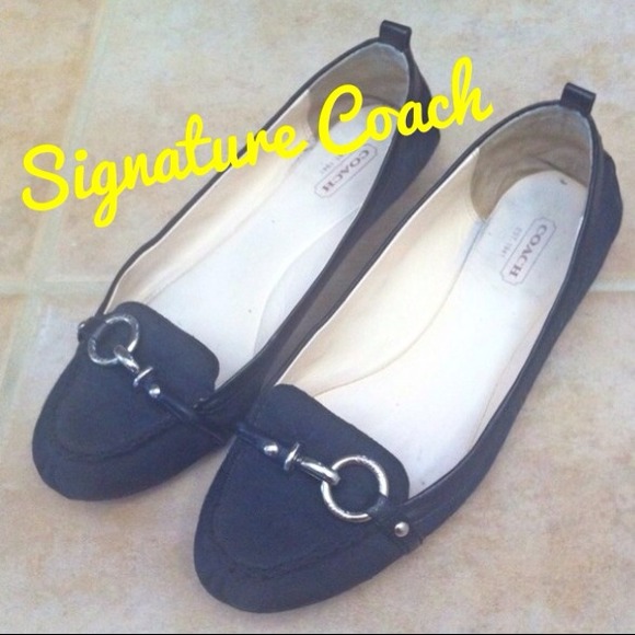 Coach Shoes - AUTHENTIC Black Coach Signature Loafers