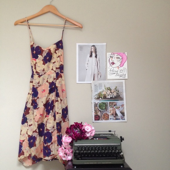 Anthropologie floral dress