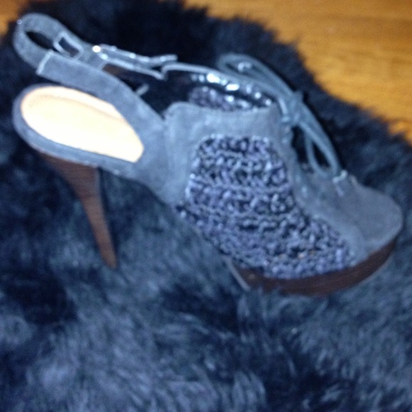 Crochet Lace Up Heels - Picture 4 of 4