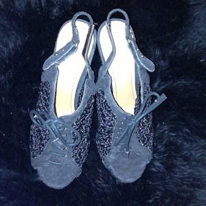 Crochet Lace Up Heels