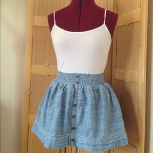 Abercrombie and Fitch Soft Navy Skirt