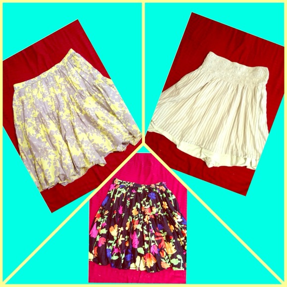 SOLD-Three skirt bundle!