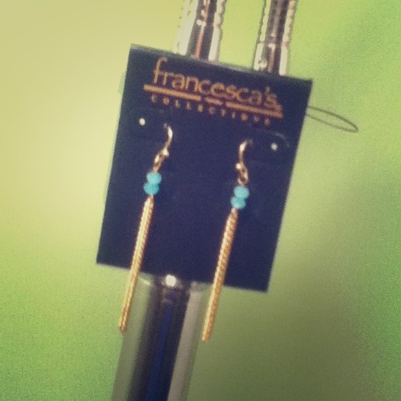 Francescas Collection, jewel tassel drop earrings!