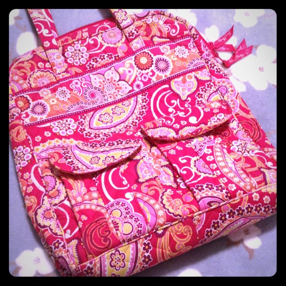 SALE❗️Very Bradley RETIRED RaspberryFizz Tall Tote