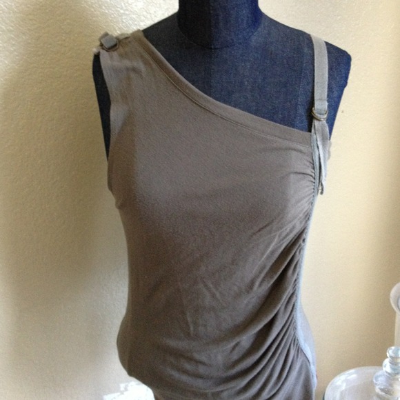 Cute navy green tank top