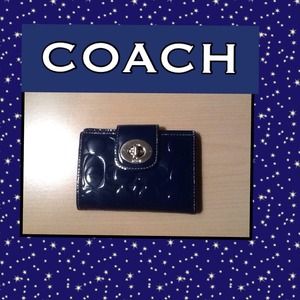 Authentic Signature Embossed Gloss Coach Wallet