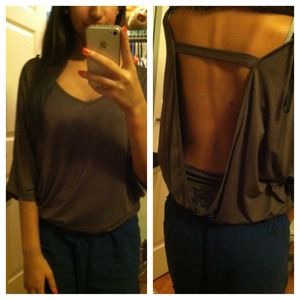 baggy Brown open back top