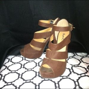 Brown Chunky Heels