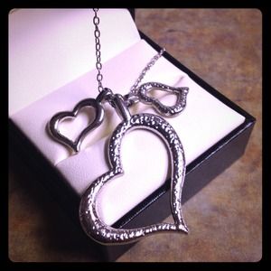 RESERVED. Triple Heart Necklace