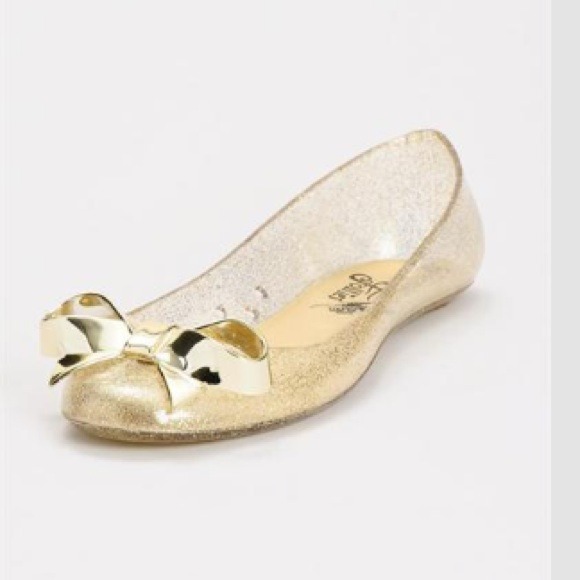 French Follies Shoes - 💋2X HOST PICK💋Gold Addy VIII flat French Follies