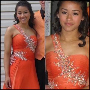 Orange Prom Dress