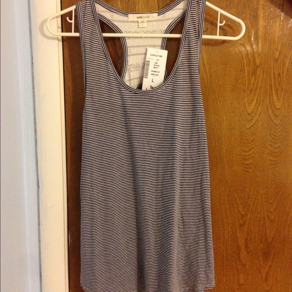 ❌SOLD❌Navy/white Tank