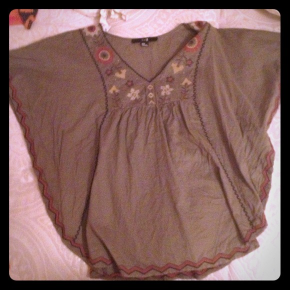 Grey tribal shirt