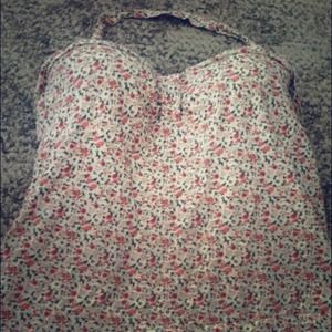 Halter floral tank