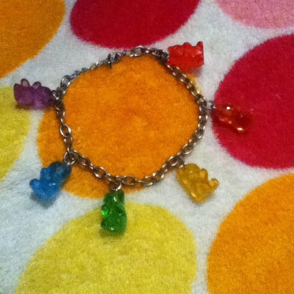 Yummy rainbow gummy bear bracelet